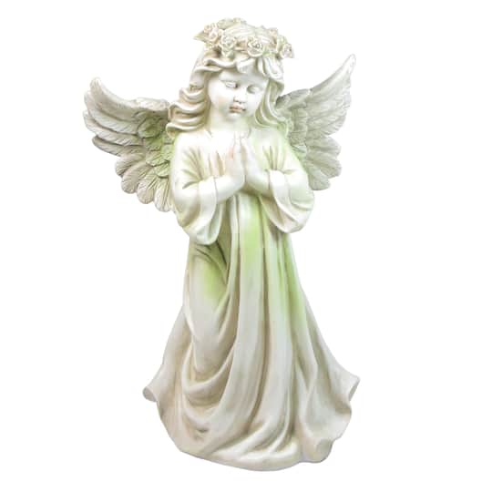 27" Angel Kneeling In Prayer Outdoor Patio Garden Statue By Northlight in Gray | 27" x 18" x 12" | Michaels®